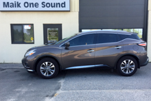 Black 2019 Nissan Murano with premium window tint film